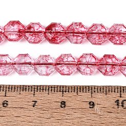Transparent Crackle Glass Beads Strands&nbsp;GLAA-Q108-03A-05