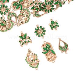 36Pcs 6 Styles Alloy Enamel Connector Charms&nbsp;FIND-FS0004-46A