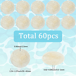 60pcs Flat Round Capiz Shell Pendants&nbsp;SSHEL-SC0001-49