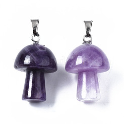 Natural Amethyst Pendants&nbsp;G-N0325-10D