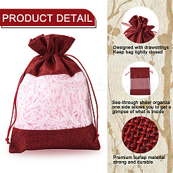 15Pcs 3 Colors Polyester Blank DIY Craft Drawstring Bag&nbsp;ABAG-CW0001-02