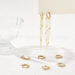 5 Pair 304 Stainless Steel Hoop Earring Findings&nbsp;STAS-UN0047-37