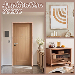 Gourd Wood Carving Waistline Edge Strips for Living Room Background Wall Decorative&nbsp;DIY-WH0622-560B