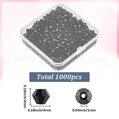 1000Pcs Imitate Austrian Crystal Bicone Glass Beads&nbsp;GLAA-SP0001-47