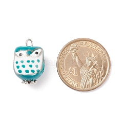 Hand Painted Owl Shape Porcelain Pendants&nbsp;PALLOY-JF01528