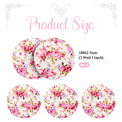 8Pcs PU Leather Cup Mats&nbsp;AJEW-MB0001-12