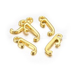 Golden Plated Alloy Letter Pendants&nbsp;LS-PALLOY-P097-01-J