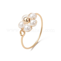 Shell Pearl Finger Rings for Women&nbsp;RJEW-JR00923-02