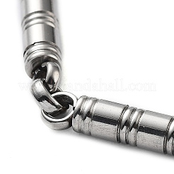 Non-Tarnish 201 Stainless Steel Column Link Chain Bracelet&nbsp;BJEW-Z023-15P