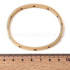 304 Stainless Steel Hinged Bangles for Women&nbsp;BJEW-D408-20G
