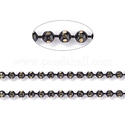 Spray Painted Brass Faceted Ball Chains&nbsp;CHC-K011-35G