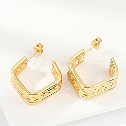 201 Stainless Steel Stud Earrings&nbsp;LS-EJEW-Q026-21G-A