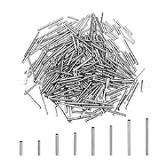 320Pcs 8 Style 304 Stainless Steel Tube Beads&nbsp;STAS-DC0015-55