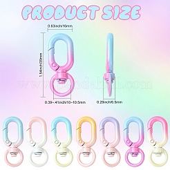 14Pcs 7 Colors Alloy Swivel Clasps&nbsp;FIND-CJZ0001-012