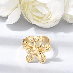 Brass Cuff Open Rings&nbsp;KK-CBA5B62-07G