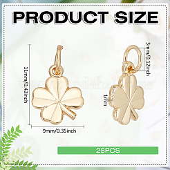 28Pcs Brass Charms&nbsp;KK-BC0014-35