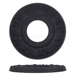 2Pcs Round Ring Imitation Leather Chandelier Base&nbsp;FIND-CN0002-09A