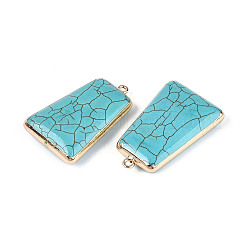 Dyed Synthetic Turquoise Trapezoid Pendants&nbsp;TURQ-T004-19