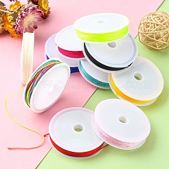 10 Rolls 10 Colors Nylon Braided Cord&nbsp;NWIR-YW0001-03M
