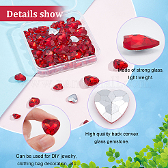 78Pcs 6 Style Glass Rhinestone Cabochons&nbsp;RGLA-FG0001-14