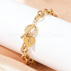 Golden 304 Stainless Steel Charm Bracelets&nbsp;LS-NJEW-K284-01G-E