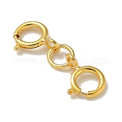 925 Sterling Silver Double Spring Ring Clasps&nbsp;STER-R003-07G