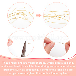 100Pcs Brass Eye Pins&nbsp;KK-BC0009-17