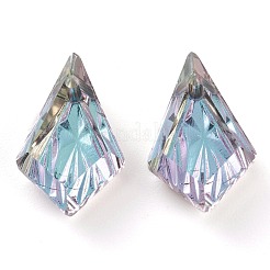 Embossed Glass Rhinestone Pendants&nbsp;GLAA-J101-01B-001VL