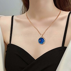 6Pcs Blue Moon Pendant Necklace&nbsp;JN1067A