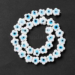 Handmade Evil Eye Lampwork Beads Strands&nbsp;LAMP-F024-03A