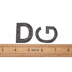 Glitter Hotfix Rhinestone Iron on Patches&nbsp;DIY-CD0001-10F