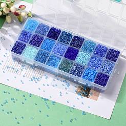 600G 24 Colors Glass Seed Beads&nbsp;SEED-JP0008-05-3mm