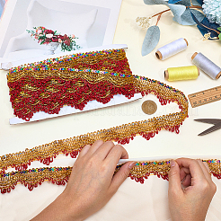 Polyester Fiber Lace Trim&nbsp;OCOR-WH0101-226B