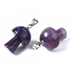 Natural Amethyst Pendants&nbsp;X-G-N0325-10D