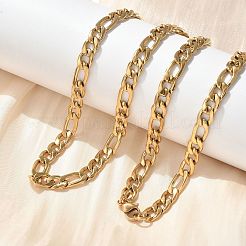 304 Stainless Steel Figaro Chain Necklaces&nbsp;NJEW-S442-02G
