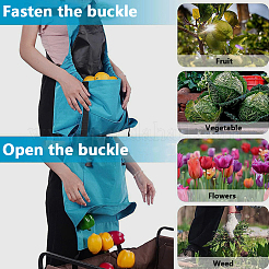 Outdoor Gardening Oxford Fabric Apron and Nylon Safety Work Gloves Sets&nbsp;AJEW-GF0010-19B
