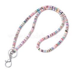 Handmade Polymer Clay ID Card Neck Strap Card Holder&nbsp;HJEW-JM02511