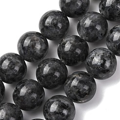 Natural Larvikite Beads Strands&nbsp;G-A310-A03-16mm