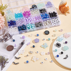 451Pcs 24 Styles Acrylic Beads&nbsp;OACR-HY0001-13