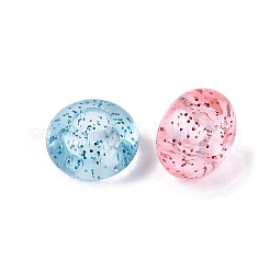 Transparent Acrylic European Beads&nbsp;TACR-Q013-09