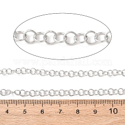 304 Stainless Steel Rolo Chains&nbsp;CHS-G049-02P-01