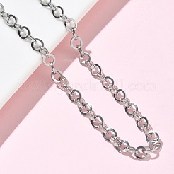 304 Stainless Steel Rolo Chain Necklaces&nbsp;NJEW-Z102-01P
