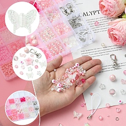 DIY Glass & Acrylic Beads Mobile Phone Strap Making Kits&nbsp;DIY-FS0007-86