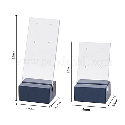 2 Sets 2 Styles 4-Hole Acrylic Earring Display Stands&nbsp;EDIS-FH0001-02