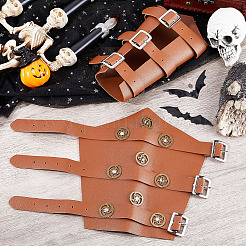 Adjustable PU Leather Cuff Wristband for Bikers&nbsp;AJEW-WH0415-25A