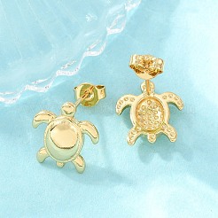 Brass Stud Earrings&nbsp;KK-H297-01G