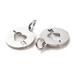 Non-Tarnish 304 Stainless Steel Charms&nbsp;STAS-D050-07P-01