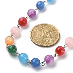 Handmade Resin Round Beaded Chains&nbsp;AJEW-JB01166