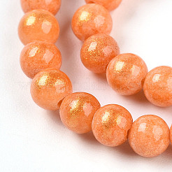Natural Mashan Jade Beads Strands&nbsp;G-A255-A01-04J