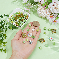 84Pcs 10 Styles Handmade Porcelain Beads&nbsp;PORC-PA0001-49